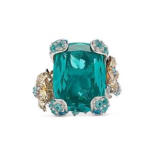 Anabela Chan Palms Multi Simulated Stone Statement Ring- 4508302