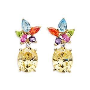 Anabela Chan 18K Yellow Gold Vermeil Tutti Frutti Multi Simulated Stone Stud Earrings- 4508339