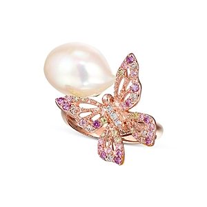 Anabela Chan Butterfly Orchard Pink Cultured Freshwater Pearl & Simulated Stone Ring- 4508289