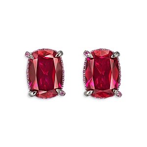 Anabela Chan Supernova Synthesized Ruby Cushion Wing Stud Earrings- 4508371