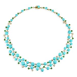 Anabela Chan 18K Yellow Gold Vermeil Constellation Simulated Stone Collar Necklace, 18.5- 4508361