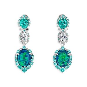 Anabela Chan Palms Multi Simulated Stone Drop Earrings- 4508364