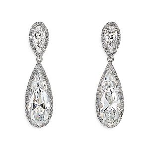 Anabela Chan 18K White Gold Plated Sterling Silver Constellation Collection Simulated Diamond Papillon Earrings- 4508351