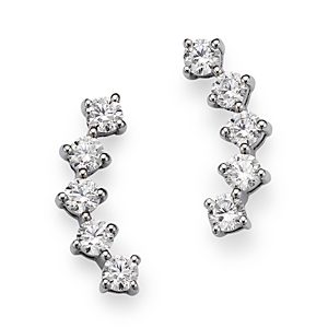 Bloomingdale's Diamond Ear Climbers in 14K White Gold, 0.50 ct. t.w. - 100% Exclusive- 4499167