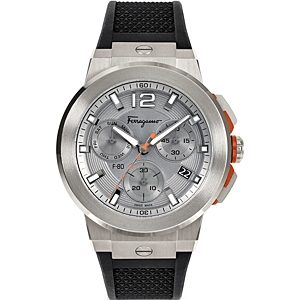 Salvatore Ferragamo F-80 Titanium Tech Chronograph, 44mm- 4528764