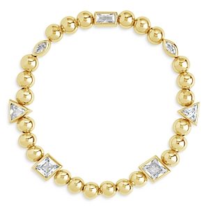 Sterling Forever Amaris Charm Beaded Stretch Bracelet- 4507169