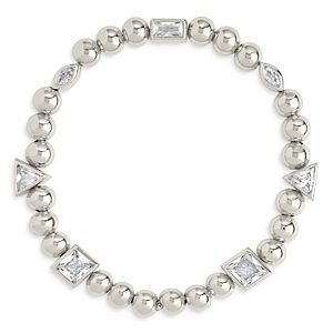 Sterling Forever Amaris Charm Beaded Stretch Bracelet- 4507169