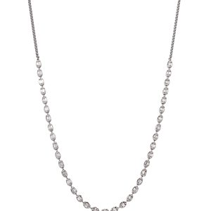 Bloomingdale's Diamond Baguette & Round Tennis Necklace in 14K White Gold, 2.0 ct. t.w. - 100% Exclusive- 4499155