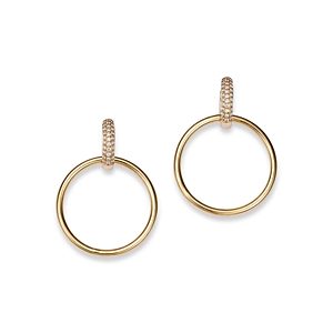 Bloomingdale's Diamond Circle Hoop Earrings in 14K Yellow Gold, 0.25 ct. t.w. - 100% Exclusive- 4499165
