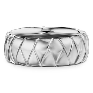 David Yurman Men's Sterling Silver Cairo Wrap Band Ring- 4360852