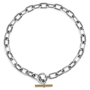 David Yurman Dy Madison Toggle Chain Necklace with 18K Yellow Gold, 20- 4360804