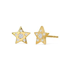 Rachel Reid 14K Yellow Gold Diamond Starburst Stud Earrings- 4489729