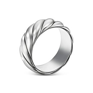 David Yurman Men's Sterling Silver Sculptured Cable Band- 4360855