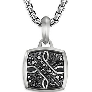 David Yurman Armory Amulet with Pave Black Diamonds- 4360845