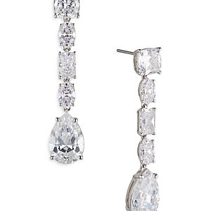 Nadri Shine On Linear Teardrop Earrings- 4507047