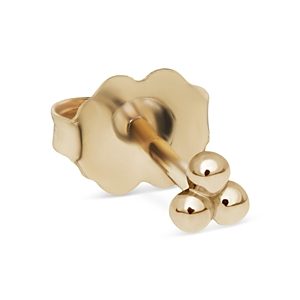 Maria Tash 14K Yellow Gold Trinity Bead Single Stud Earring- 4532415