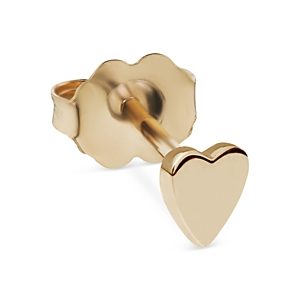 Maria Tash 14K Yellow Gold Polished Heart Single Stud Earring- 4532419