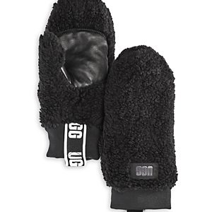 Ugg Sherpa Logo Tag Mittens- 4480236