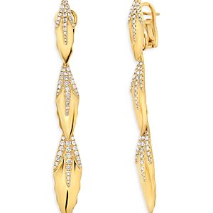 Graziela 18K Yellow Gold Diamond Detachable Drop Earrings- 4552713