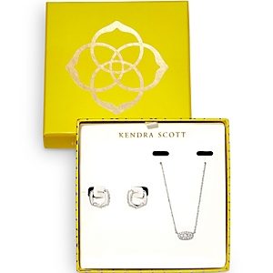 Kendra Scott Grayson Pave Pendant & Huggie Hoop Earrings Gift Set- 4527266
