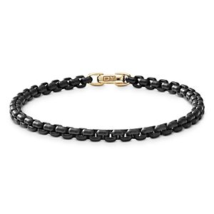 David Yurman Acrylic & 14K Yellow Gold Bel Aire Chain Bracelet in Black- 4337473