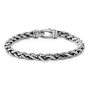David Yurman Men's Sterling Silver Wheat Chain Link Bracelet- 4201408