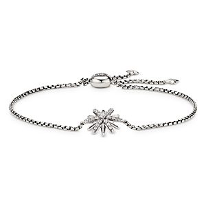 David Yurman Sterling Silver Starburst Bolo Bracelet with Diamonds- 3733362