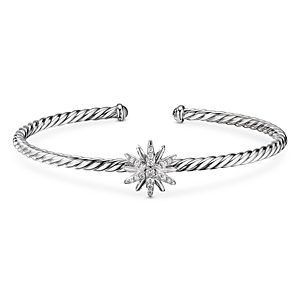 David Yurman Starburst Center Station Bracelet with Pave Diamonds- 3733358