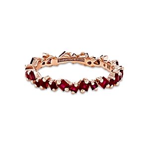 Suzanne Kalan 18K Rose Gold Princess Cut Ruby Eternity Band- 4538329