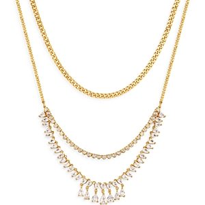 Luv Aj Colette Shaker Statement Necklace Set, Set of 2- 4548610