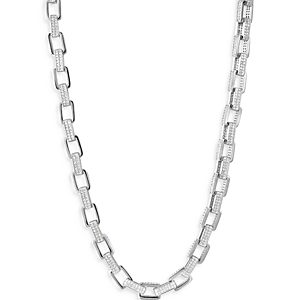 Luv Aj Boxy Pave Chain Necklace, 18- 4548607