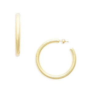 Aqua Yellow Gold Plated Hoop Earrings - 100% Exclusive- 4483865