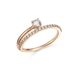 Bloomingdale's Diamond Bypass Ring in 14K Rose Gold, 0.41 ct. t.w. - 100% Exclusive- 4508539