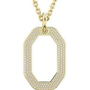 Swarovski Dextera Crystal Pave Hexagon Pendant Necklace, 25.625- 4537321