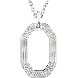 Swarovski Dextera Crystal Pave Hexagon Pendant Necklace, 25.625- 4537321