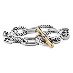 David Yurman 18K Yellow Gold & Sterling Silver Dy Madison Toggle Chain Link Bracelet, 11mm- 4360803