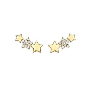 Moon & Meadow 14K Yellow Gold Diamond Star Stud Earrings- 4578175