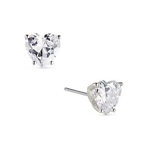 Nadri Modern Love Heart Stud Earrings- 4546260