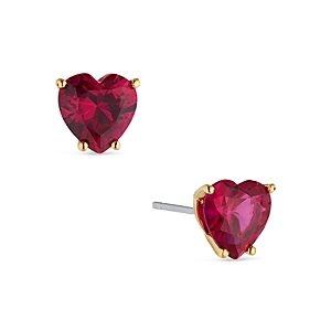 Nadri Modern Love Heart Stud Earrings- 4546260