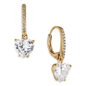 Nadri Modern Love Heart Drop Earrings- 4546274