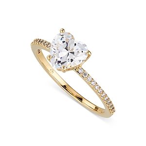 Nadri Modern Love Heart Ring- 4546266