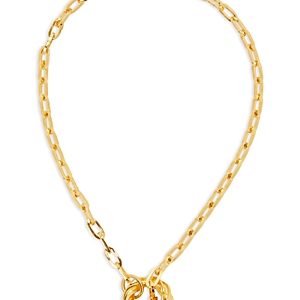 Bottega Veneta Chain Link Toggle Necklace, 17.9- 4541207