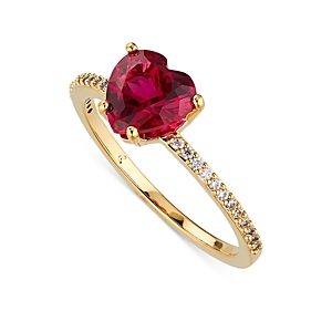 Nadri Modern Love Cubic Zirconia Heart Ring- 4584407