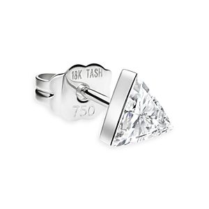 Maria Tash 18K White Gold & Invisible Set Triangle Diamond Stud Earring, 0.11 ct. t.w.- 4532423