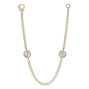Maria Tash 18K Yellow Gold Diamond Chain Connecting Charm Chain- 4532433