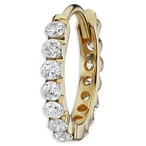 Maria Tash 18K Yellow Gold Diamond Eternity Small Single Hoop Earring- 4532443