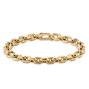 David Yurman Men's Deco Chain Link Bracelet in 18K Yellow Gold- 4201454