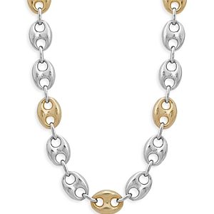 Alberto Amati 14K Yellow Gold & Sterling Silver Mariner Link Chain Necklace, 18- 4485275