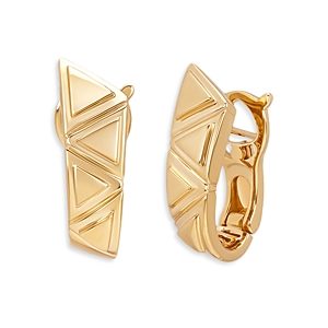 Marina B 18K Yellow Gold Triangolini Hoop Earrings- 4590417