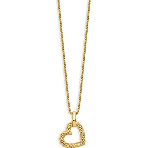 Bloomingdale's Heart Mesh Pendant Necklace in 14K Yellow Gold, 18 - 100% Exclusive- 4614258